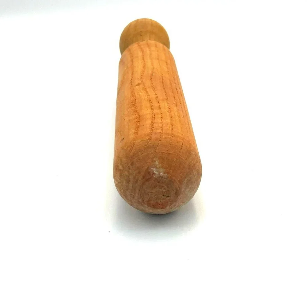 Vtg Wooden Muddler w/ Rounded Barware Cocktail Mojito Farmhouse Primitive‎